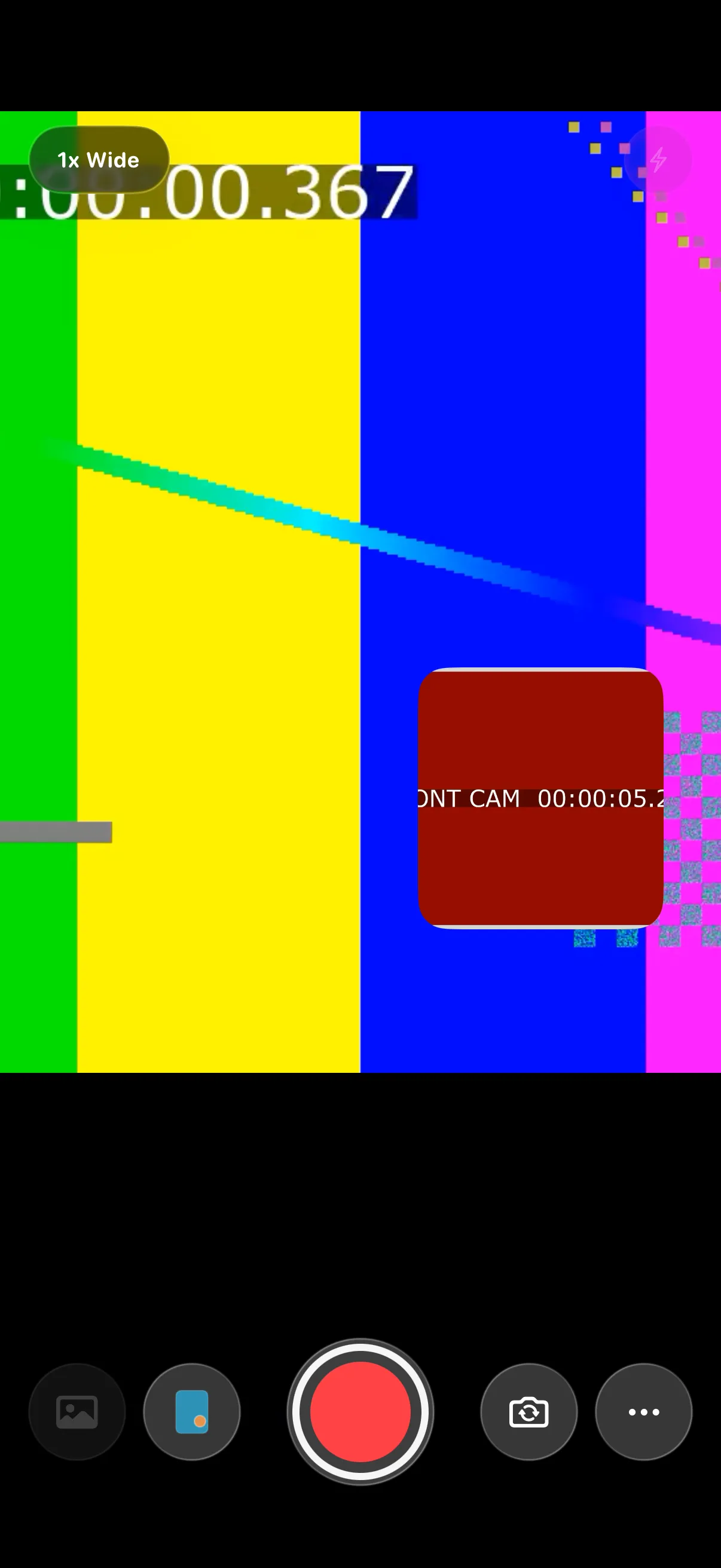 Multi-cam PiP — Back + front running simultaneously